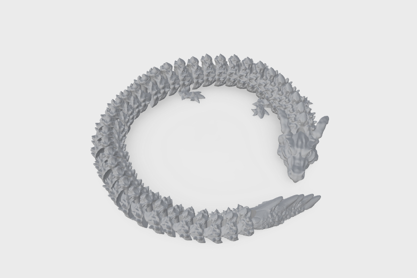 articulated dragon | Files to download and to 3D print - 3DPEA